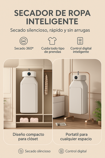 SECADORA DE ROPA PORTÁTIL 360°