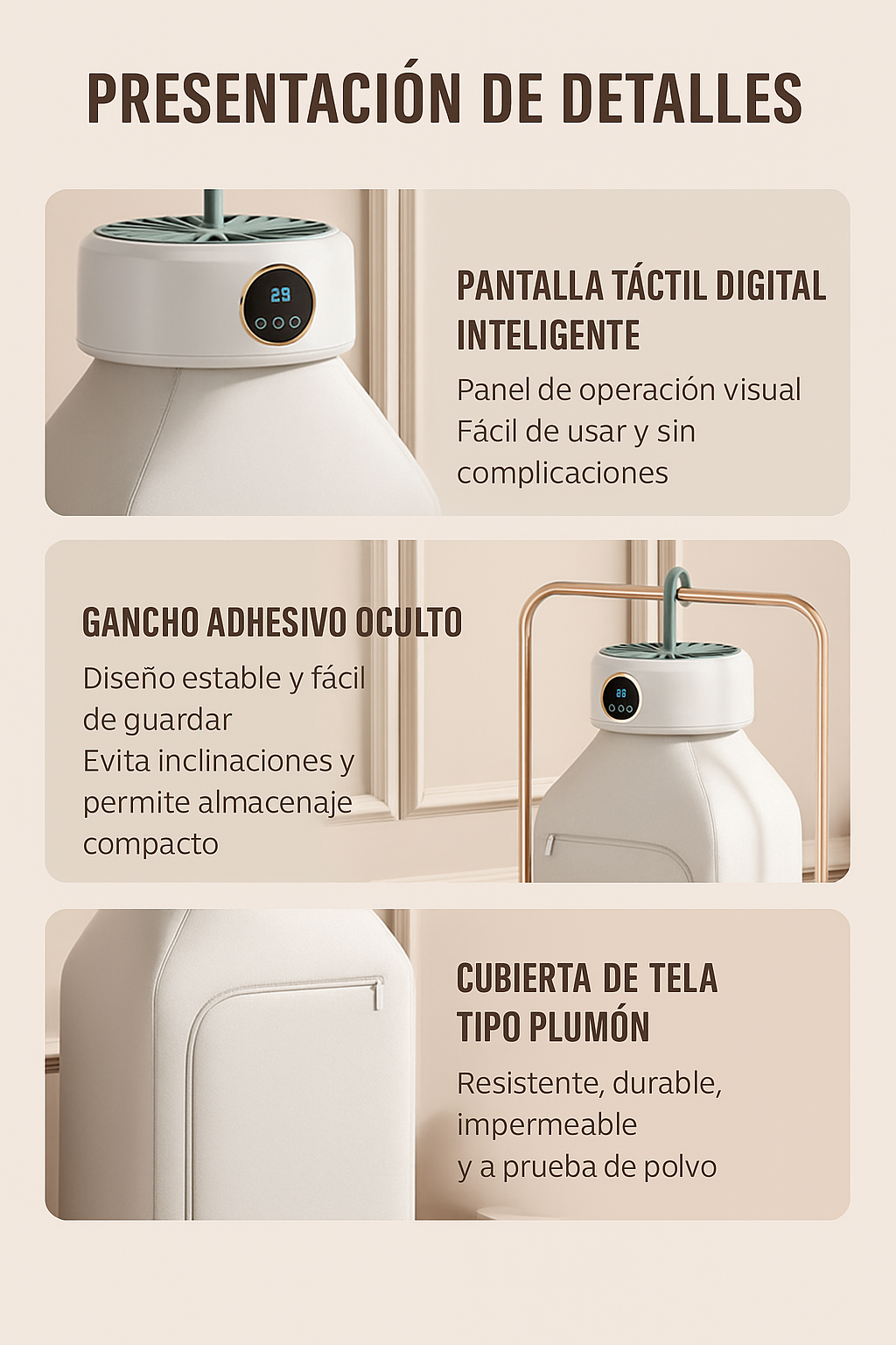 SECADORA DE ROPA PORTÁTIL 360°